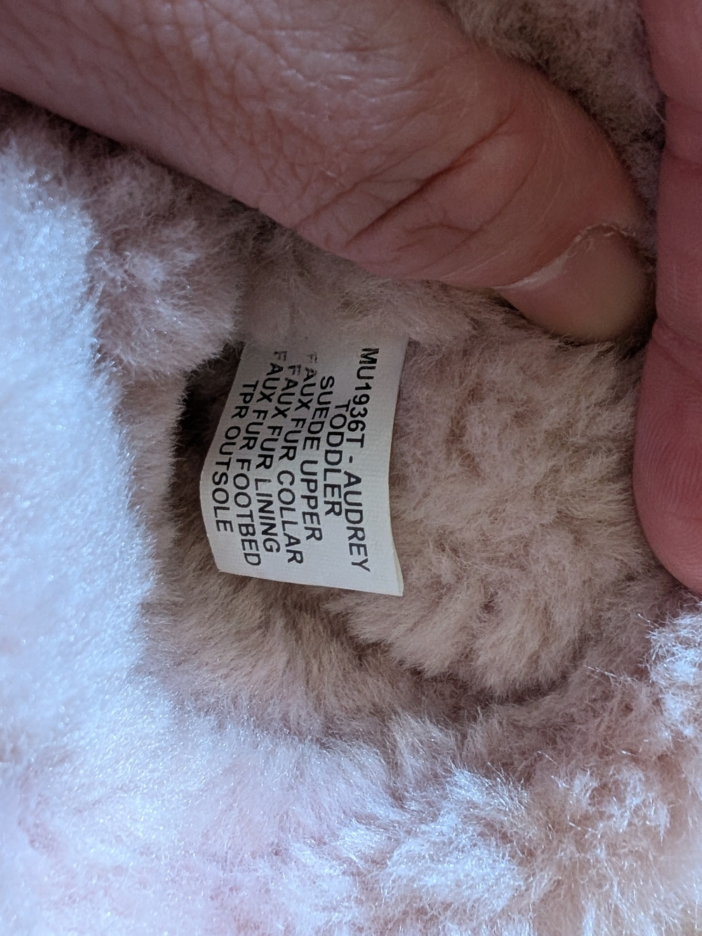 🎀 Lamo Audrey Toddler Light Pink Faux Fur Cuff Boots - Picture 4 of 6